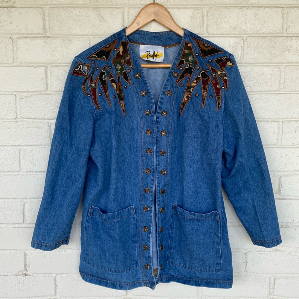 Vintage Philip Nash Denim Open Jacket
